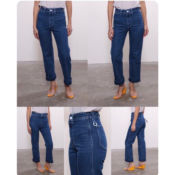 Simon Miller‎ Wide Leg Jeans Womens Size 29 Denim Zip Fly - Picture 1 of 16